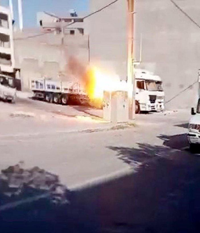 Şanlıurfa'da elektrik trafosu patladı -1