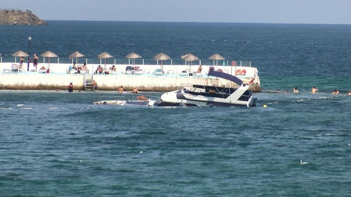 Fotoğraf Ek//Sarıyer'de su alan teknedeki 8 kişi kurtarıldı -5