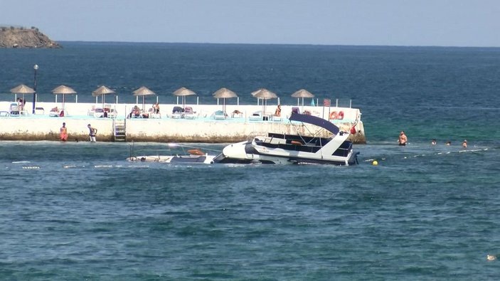 Fotoğraf Ek//Sarıyer'de su alan teknedeki 8 kişi kurtarıldı -7