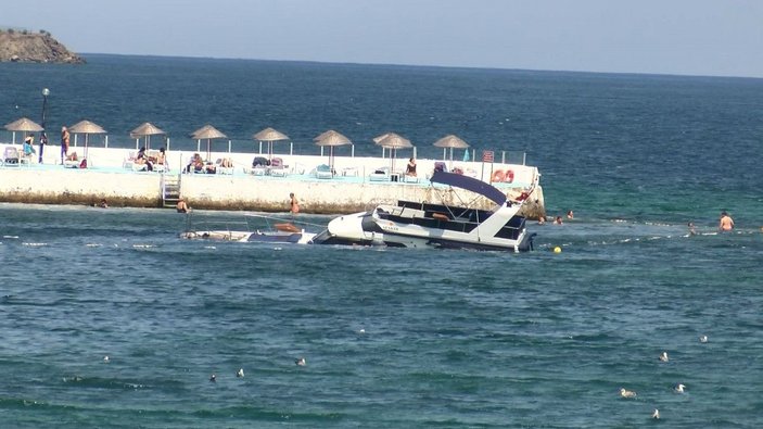 Fotoğraf Ek//Sarıyer'de su alan teknedeki 8 kişi kurtarıldı -2