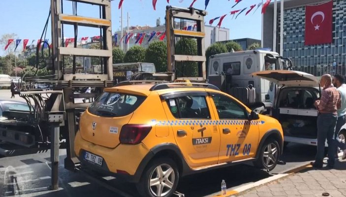 Polisi turist sanan taksici Taksim'den Şişli'ye 500 lira istedi -9