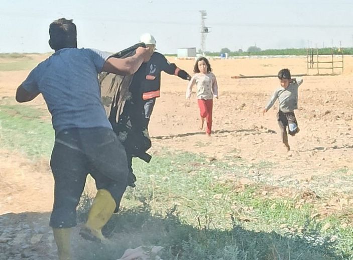 Akçakale’de arılar aileye saldırdı -1