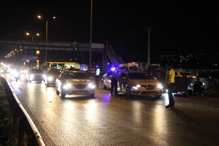 Üst geçidi kullanmadı canından oldu  -1