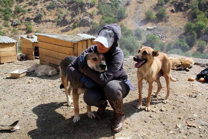 Öğretmen Eda, sokak köpekleri için tayini reddetti -10