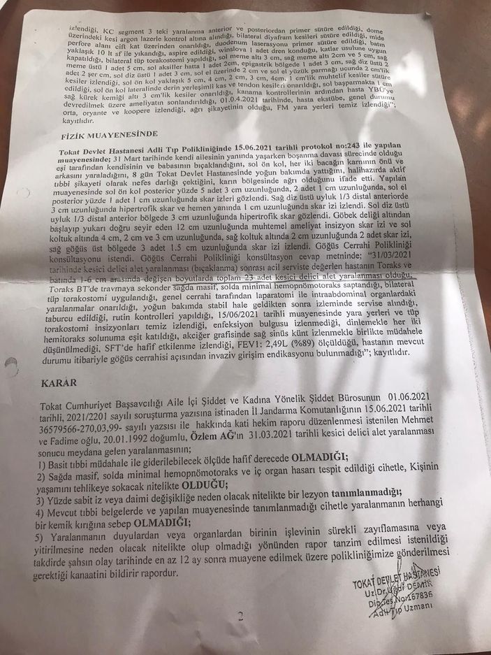 23 yerinden bıçaklayan eşinin tahliyesine isyan etti -5