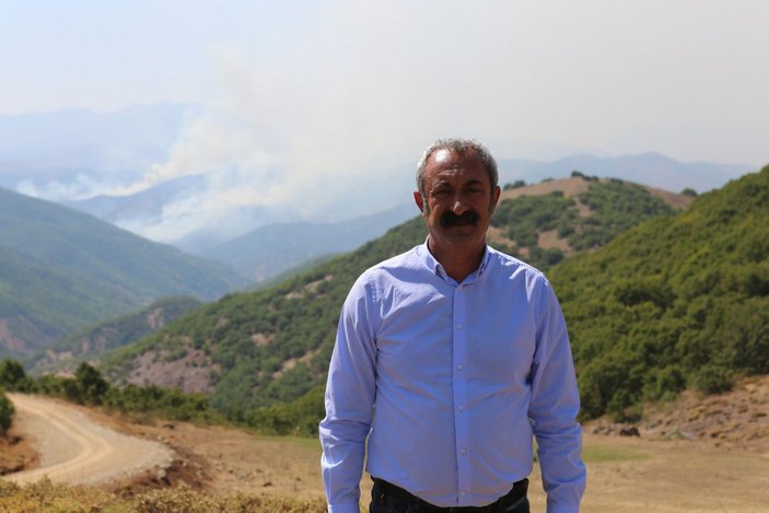 Tunceli’de, aynı bölgede yine örtü yangını çıktı -9
