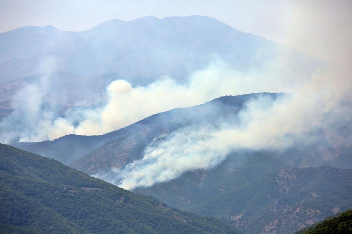 Tunceli’de, aynı bölgede yine örtü yangını çıktı -5