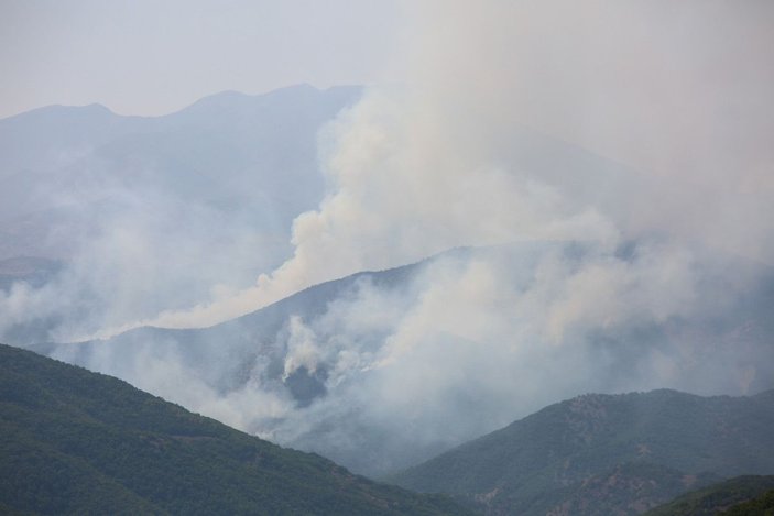 Tunceli’de, aynı bölgede yine örtü yangını çıktı -6