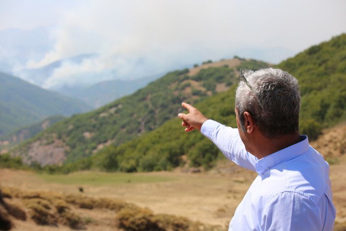Tunceli’de, aynı bölgede yine örtü yangını çıktı -8