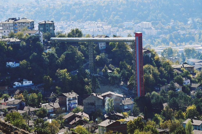 Karabük'te 3 mahalle, kule asansörle birbirine bağlandı -1