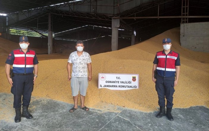 Osmaniye’de 52 ton mısır çalan şahıs yakalandı -1