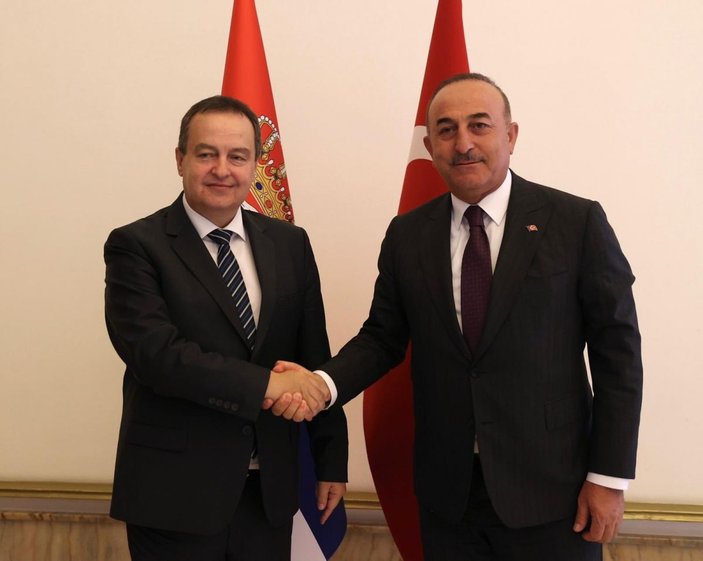 Bakan Çavuşoğlu, Sırbistan Ulusal Meclisi Başkanı Daçiç ile görüştü -1