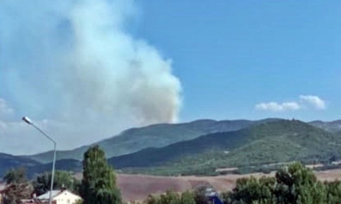 Tunceli'de örtü yangını; havadan müdahale ediliyor -2