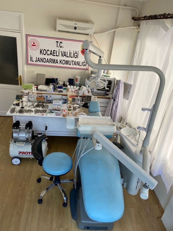 Kendisini dişçi olarak tanıtıp tedavi eden şahsın muayenehanesine operasyon -4