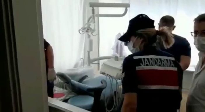 Kendisini dişçi olarak tanıtıp tedavi eden şahsın muayenehanesine operasyon -1