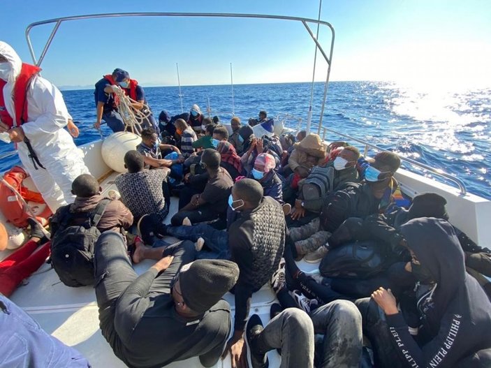 Marmaris ve Datça’da 132 göçmen kurtarıldı -2