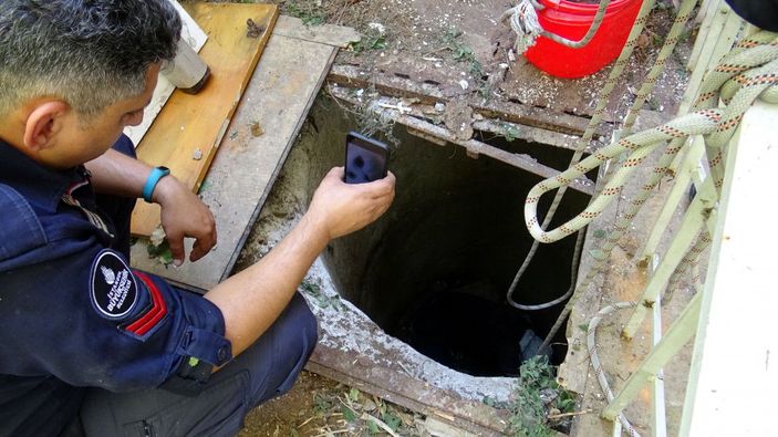 Avcılar'da su kuyusuna düşen yavru kedi kurtarıldı -6