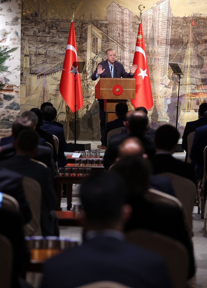 Fotoğraflar // Cumhurbaşkanı Erdoğan, Uluslararası Demokratlar Birliği heyetini kabul etti -7
