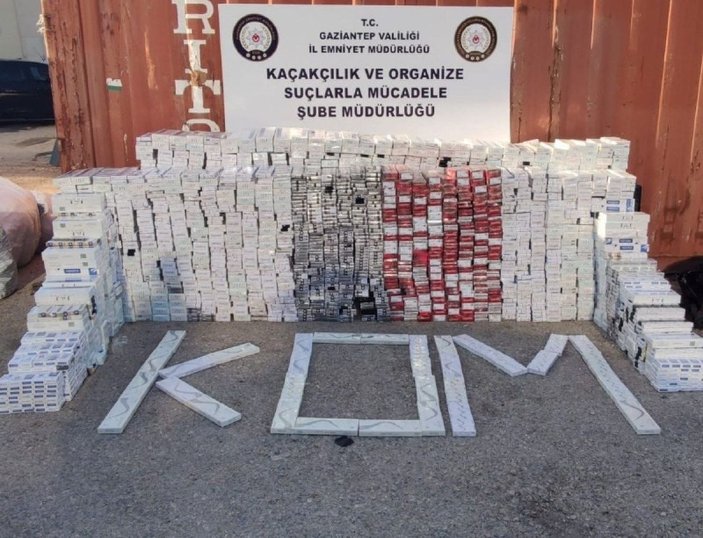 Gaziantep’te bir haftada 37 bin paket kaçak sigara yakalandı -3