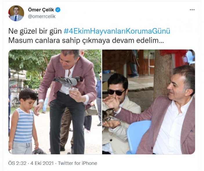 Cumhurbaşkanı Yardımcısı Oktay'dan 'Hayvanları Koruma Günü' mesajı -4