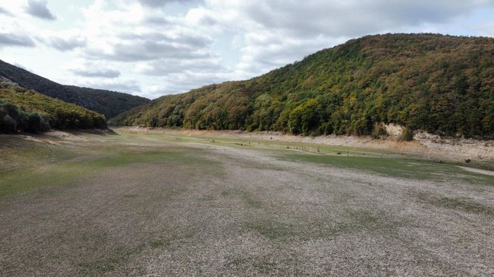 Trakya'da, İstanbul'un suyunu karşılayan barajlar kurudu -7