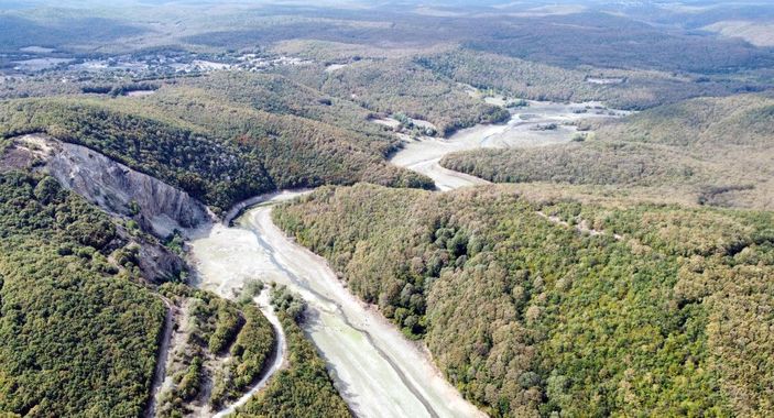 Trakya'da, İstanbul'un suyunu karşılayan barajlar kurudu -5