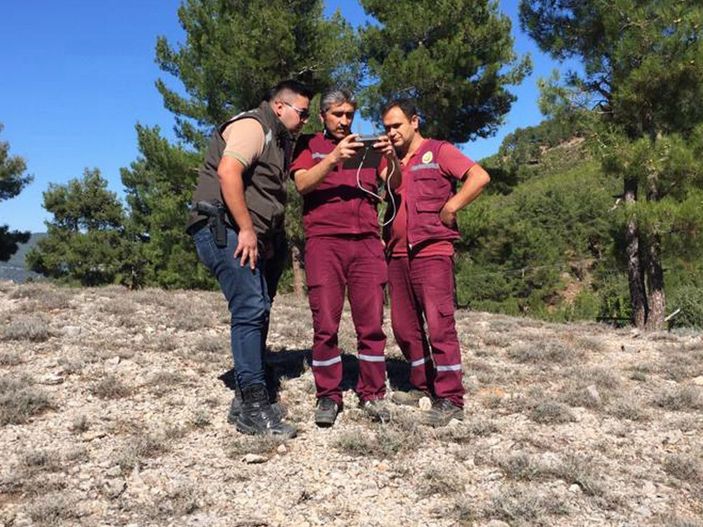 d Denizli'de kayıp alzheimer hastası drone ile bulundu