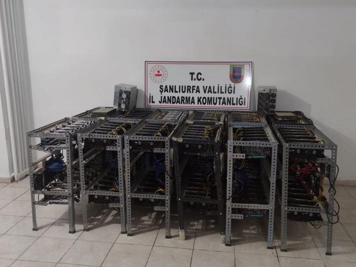 Şanlıurfa'da, yasa dışı kripto para üretimine 2 gözaltı -1