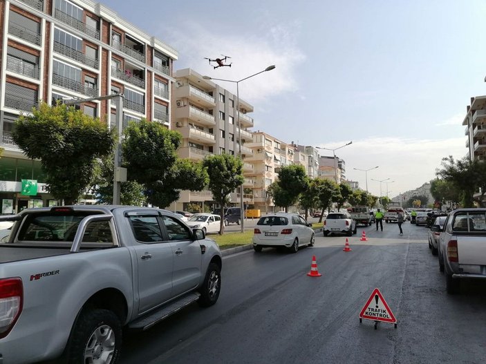 İzmir'de dron destekli trafik denetimi -2
