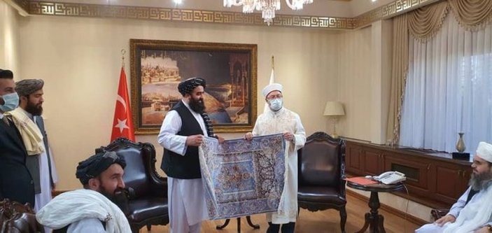 Diyanet İşleri Başkanı Erbaş, Taliban heyetini ağırladı -3