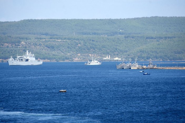 NATO savaş gemileri, 'Nusret-2021 Davet Tatbikatı' için Çanakkale'de -3