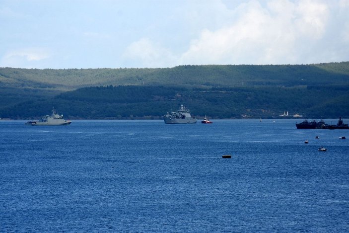 NATO savaş gemileri, 'Nusret-2021 Davet Tatbikatı' için Çanakkale'de -6