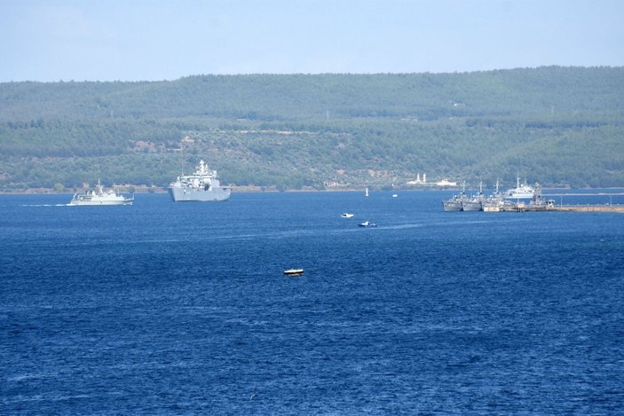 NATO savaş gemileri, 'Nusret-2021 Davet Tatbikatı' için Çanakkale'de -4