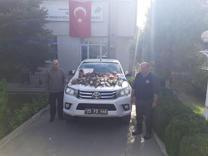 Erzincan’da kaçak avcılar polis ekiplerince yakalandı -1
