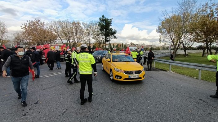 Taksiciler'den UKOME öncesi Yenikapı'da eylem -5
