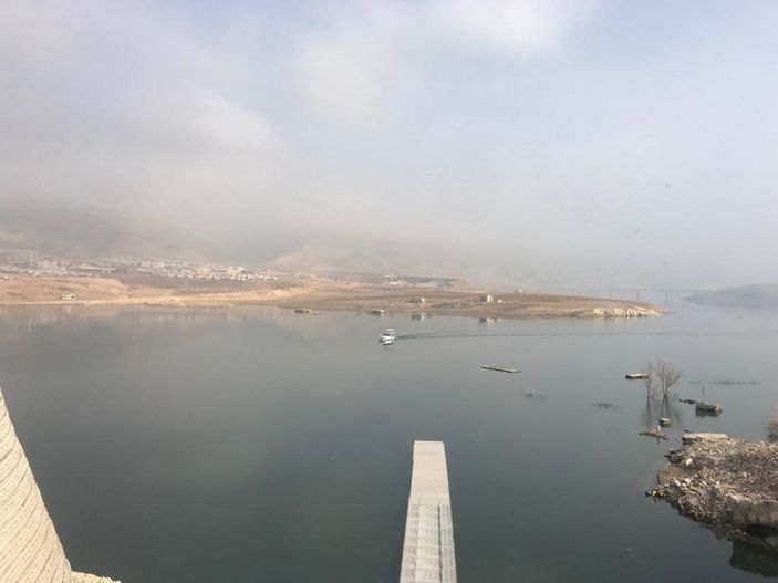 Baraj suları çekildi, eski Hasankeyf göründü -1