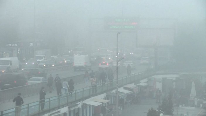 İstanbul'da yoğun sis etkisini sürdürüyor -3