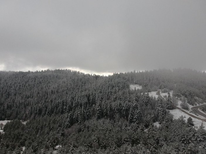 Sinop'a mevsimin ilk karı yağdı -3