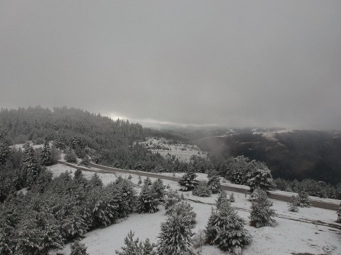 Sinop'a mevsimin ilk karı yağdı -2