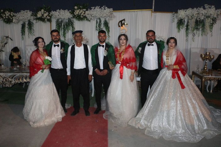 Şırnak’ta 3 kardeşe tek düğün -7