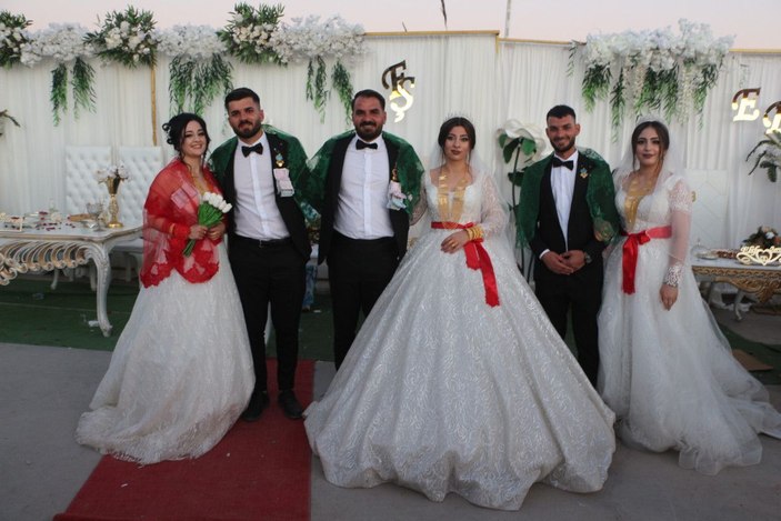 Şırnak’ta 3 kardeşe tek düğün -1