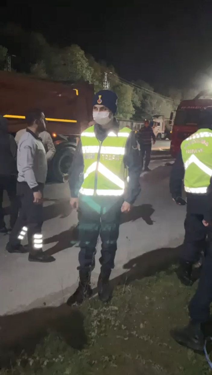 Zabıta ve kamyon şoförleri arasında 'yetki' gerginliği  -3