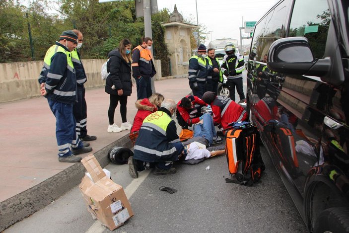 Ambulans gelene kadar yaralının elini bırakmadı  -3