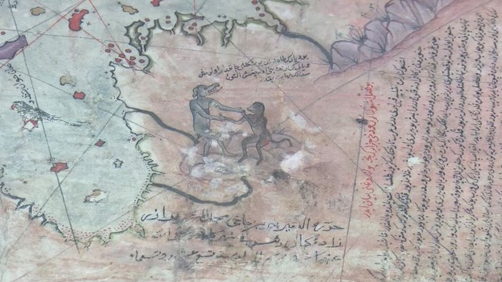Piri Reis'in dünya haritası yeniden Topkapı Sarayı'nda sergilenmeye başlandı -5
