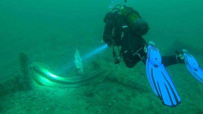 Çanakkale Boğazı'ndan 250 kilo hayalet ağ temizlendi -1