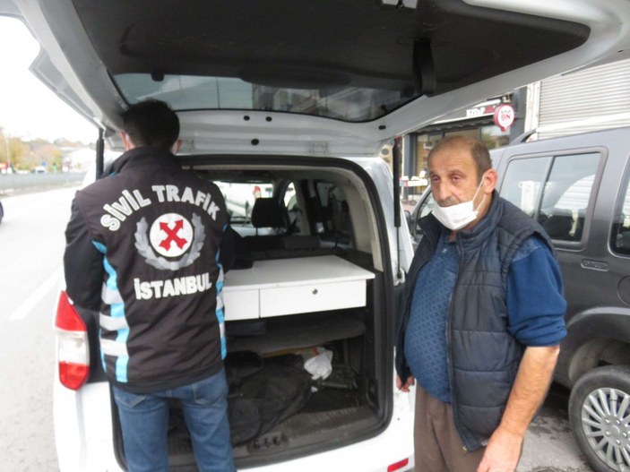 Kadıköy'de emniyet kemeri takmayan taksiciye ceza -5