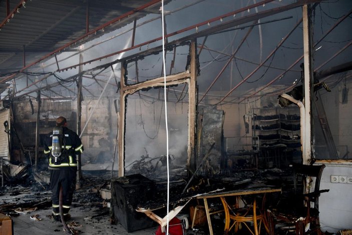 Aydın'da 46 iş yeri yangında kül oldu