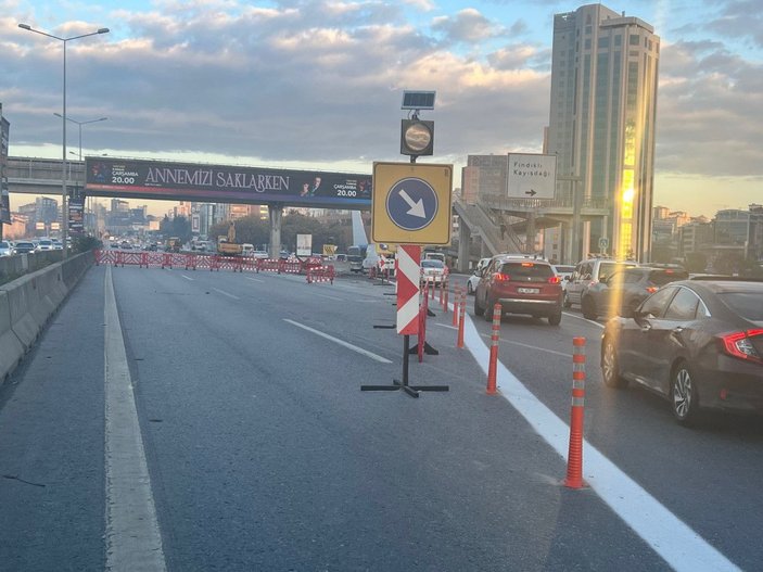 Ataşehir D-100 Karayolu'nda 30 gün sürecek yol çalışması başladı -4