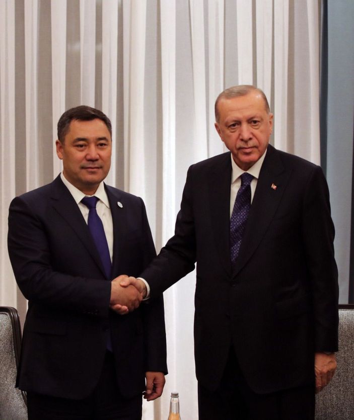d Cumhurbaşkanı Erdoğan'dan, Kırgızistan Cumhurbaşkanı Caparov'a doğum günü telgrafı -1
