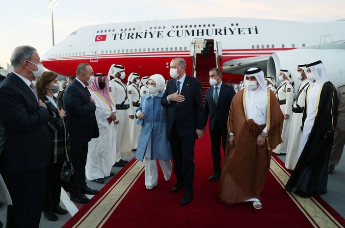 Cumhurbaşkanı Erdoğan, Katar’da -1